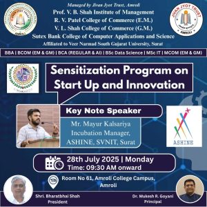 Sensitisation Program on Start Up and Innovation
