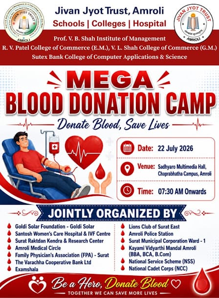 MEGA BLOOD DONATION CAMP 22 July 2026